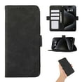 thumbnail image 1 of Phone Case for iPhone 13, Classic RFID Blocking PU Leather Shockproof Kickstand Wallet Case with Credit Card Holder Magnetic Flip Cover Compatible with iPhone 13, Black, 1 of 7
