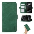 thumbnail image 1 of Phone Case for iPhone 13, Classic RFID Blocking PU Leather Shockproof Kickstand Wallet Case with Credit Card Holder Magnetic Flip Cover Compatible with iPhone 13, Green, 1 of 7