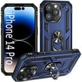 thumbnail image 1 of Phone Case for iPhone 14 Pro Case, [ Military Grade ] 15ft. Drop Tested Protective Case with Magnetic Car Mount Ring Holder Stand Cover for iPhone 14 Pro 6.1" - Blue, 1 of 12