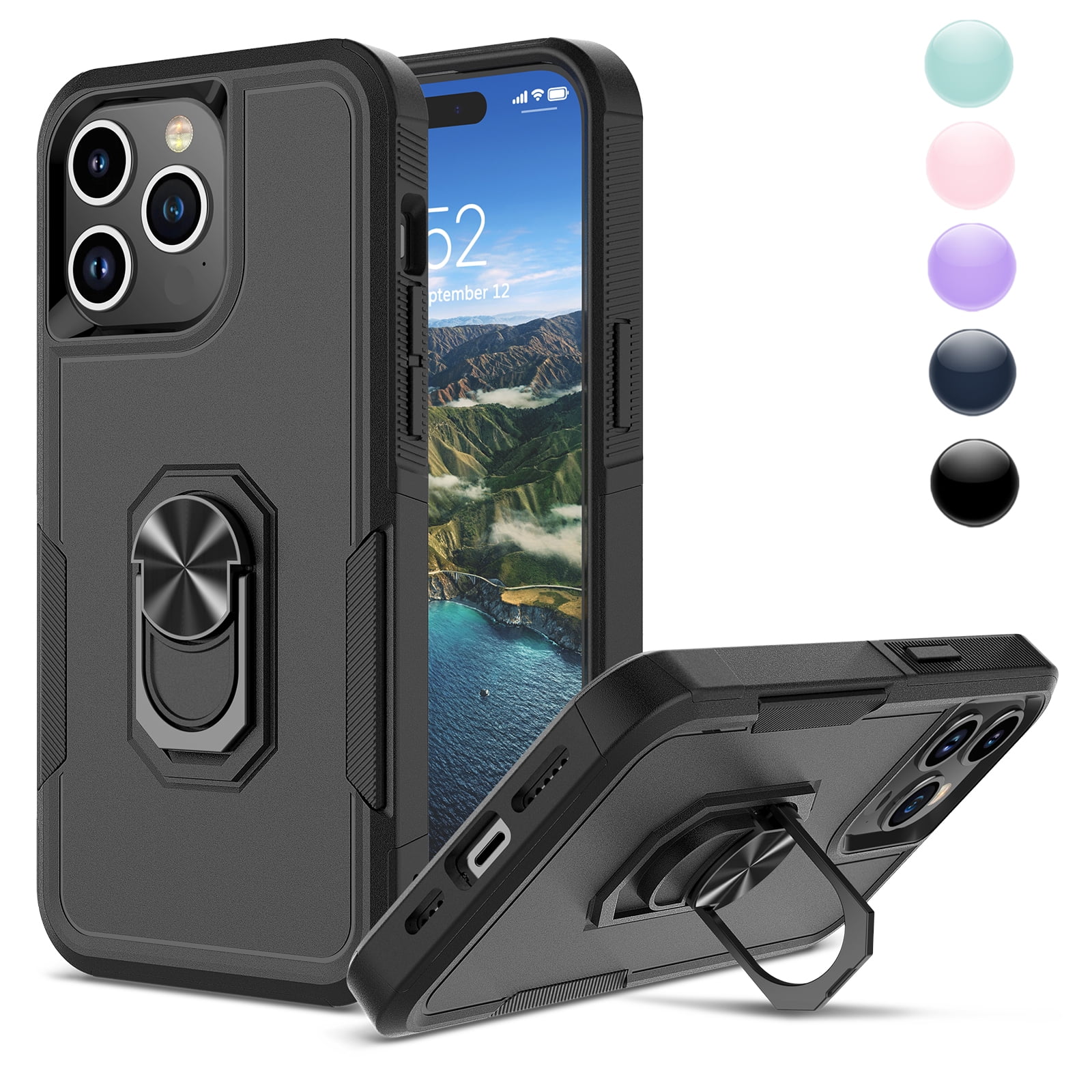 Njjex Shockproof Phone Case for Apple iPhone 15 Pro Max with Njjex Shockproof Phone Case for Apple iPhone 15 Pro Max with