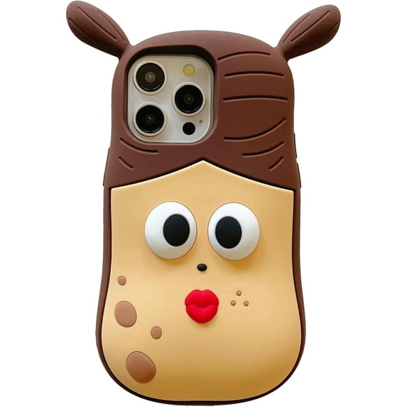 Phone Case for iPhone 15 Pro Case Funny Phone Case Cute iPhone 15 Pro Case Kawaii iPhone Cases Big Eyes Creative Soft Rubber Bumper Shockproof Protective Case Cover for Women Girls