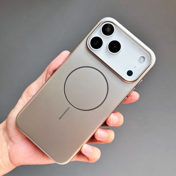 Phone Case for iPhone 15 Pro Max, Luxury Hard PC Glossy Ultra Slim Shockproof Drop Protective Lightweight Anti-Scratch Anti-Slip Thin Fit Stylish Back Case for iPhone 15 Pro Max, Gray