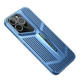 thumbnail image 1 of Phone Case for iPhone 16 Pro, Heat dissipation Cooling Luxury Lightweight Anti-Scratch Anti-Fingerprint Shockproof Ultra Slim Plating PC Material Breathable Cover for iPhone 16 Pro, Blue, 1 of 6