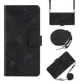 thumbnail image 1 of Phone Case for iPhone 16 Pro Wallet Case, Premium PU Leather Card Holder Wrist Strap + Shoulder Strap Magnetic Closure Stand Function Protection Flip Case Cover for iPhone 16 Pro, Black, 1 of 6