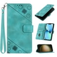 thumbnail image 1 of Phone Case for iPhone 16e Case, Premium PU Leather Card Holder Wrist Strap Magnetic Closure Flip Stand Function TPU Interior Book Cover for iPhone 16e Wallet Case, Green, 1 of 5