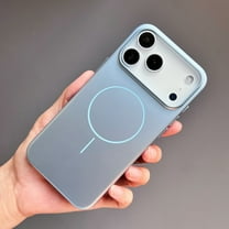 Phone Case for iPhone 17 Pro, Luxury Hard PC Glossy Ultra Slim Shockproof Drop Protective Lightweight Anti-Scratch Anti-Slip Thin Fit Stylish Back Case for iPhone 17 Pro, Blue