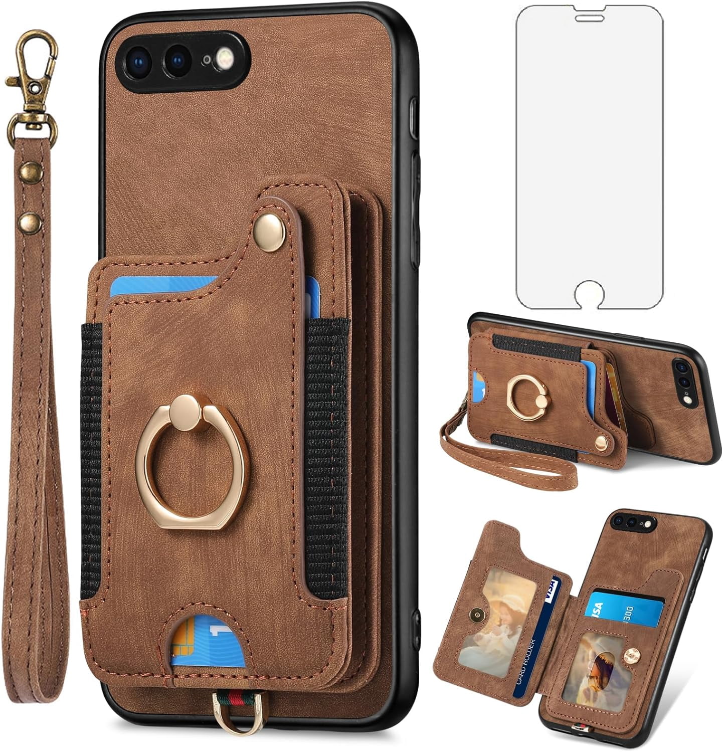 Nalacover for iPhone Plus/iPhone Plus Ring Holder Crossbody