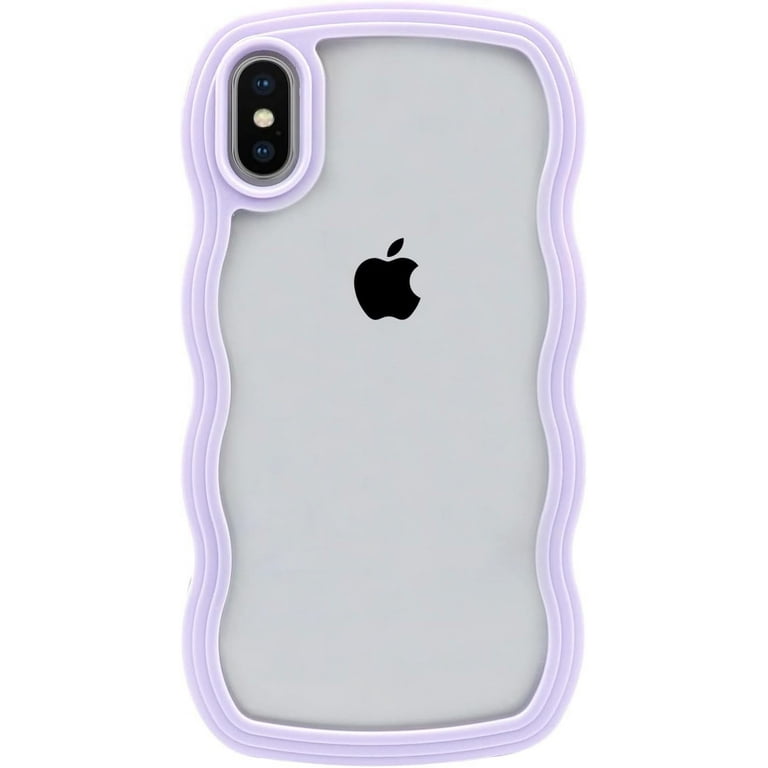 Phone Case for iPhone X/iPhone Xs, Cute Curly Wave Frame Shape 