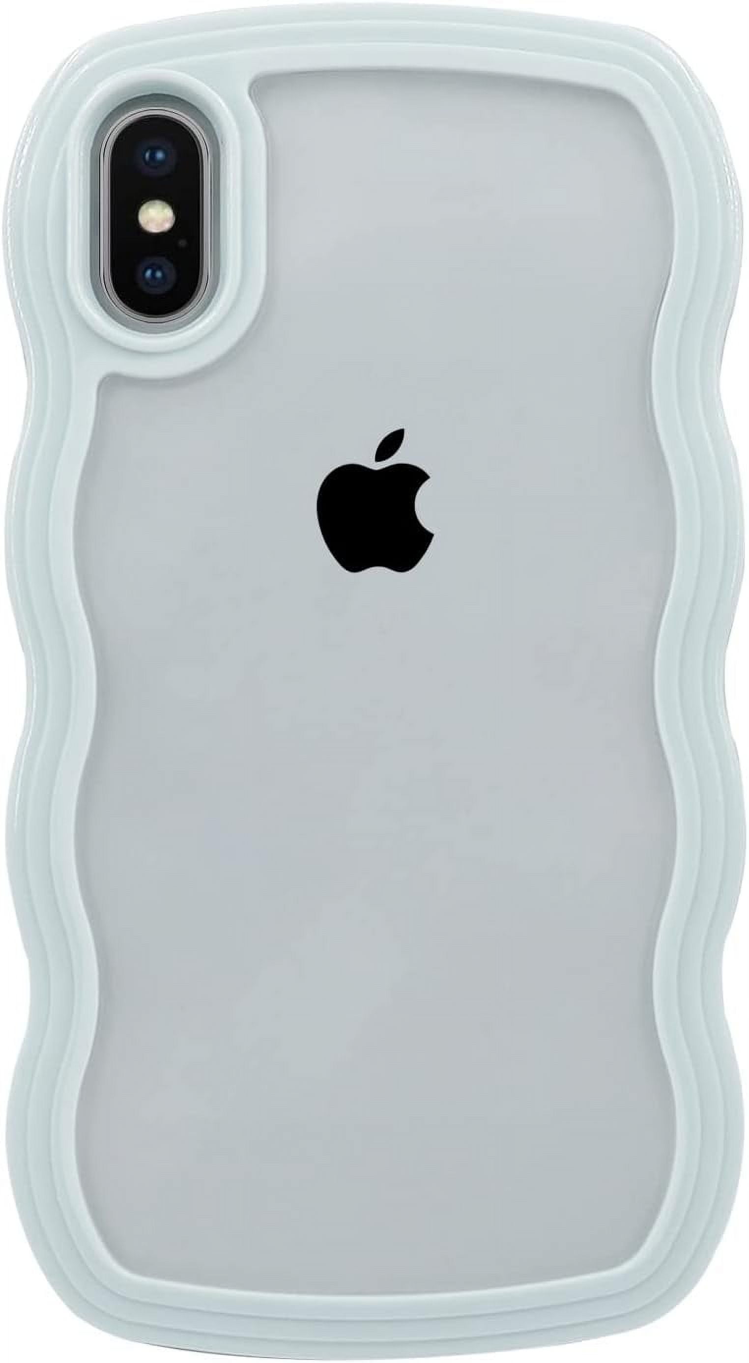 Phone Case for iPhone X/iPhone Xs, Cute Curly Wave Frame Shape