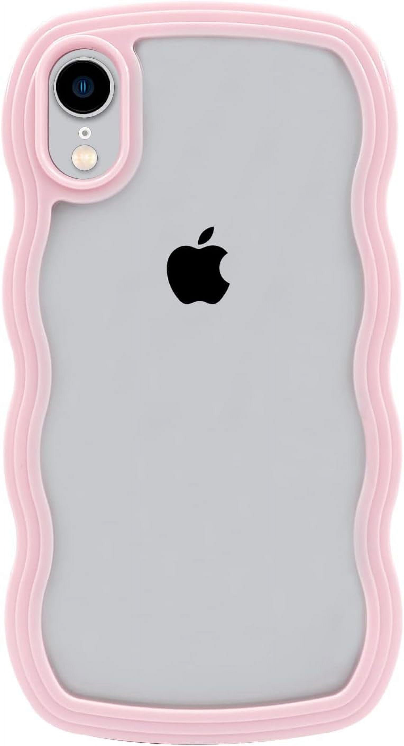 Phone Case for iPhone XR, Cute Curly Wave Frame Shape Shockproof