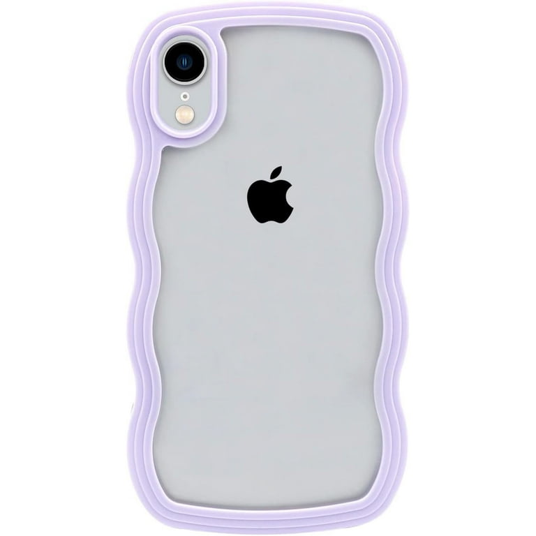 Phone Case for iPhone XR, Cute Curly Wave Frame Shape Shockproof