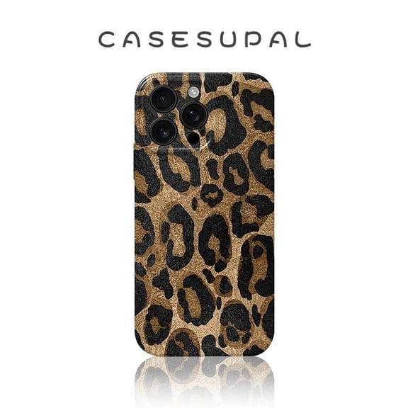 Phone Case for iPhone iPhone11 Pro Max, Brown Cheetah Print Leopard Phone Case, Retro Trendy Luxury Shockproof Bumper Protective, Full Camera Lens Anti-Drop Cover for Women Girls, Gift, Brown