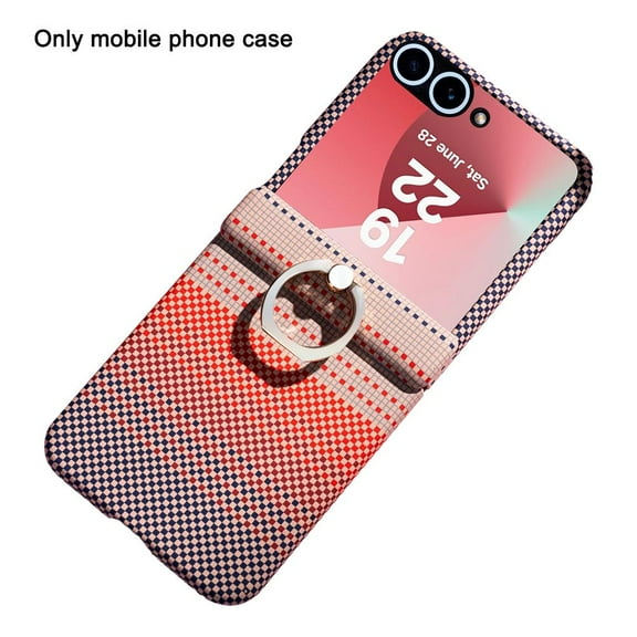 Phone Case with 2-in-1 Hinge Protection, Tempered Glass Material, Anti-Fingerprint for Mobile Use in Various Colors