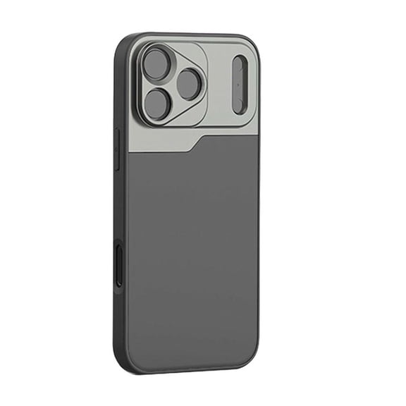 Phone Case with Aluminum Alloy Metal Lens Protection for iPhone 17 Pro Max, PC Scratch-Resistant Panel