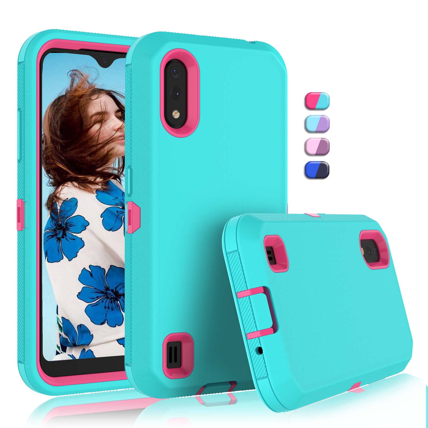 Phone Cases for Galaxy A01 A11 A21 A51 4G US Version, Tekcoo Full