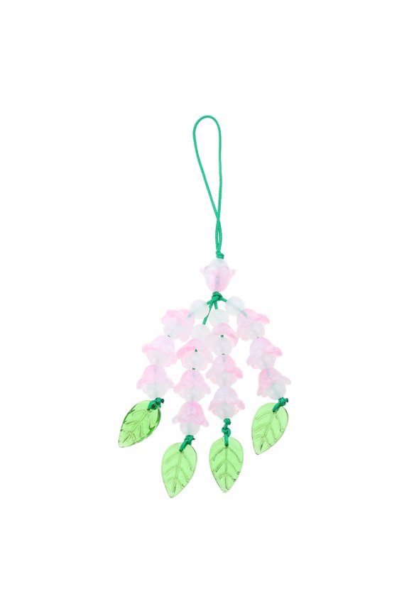 Phone Chains Unique Keyring Flower Phone Charm Phone Pendant Straps Acrylic Material Gift for Students and Professionals