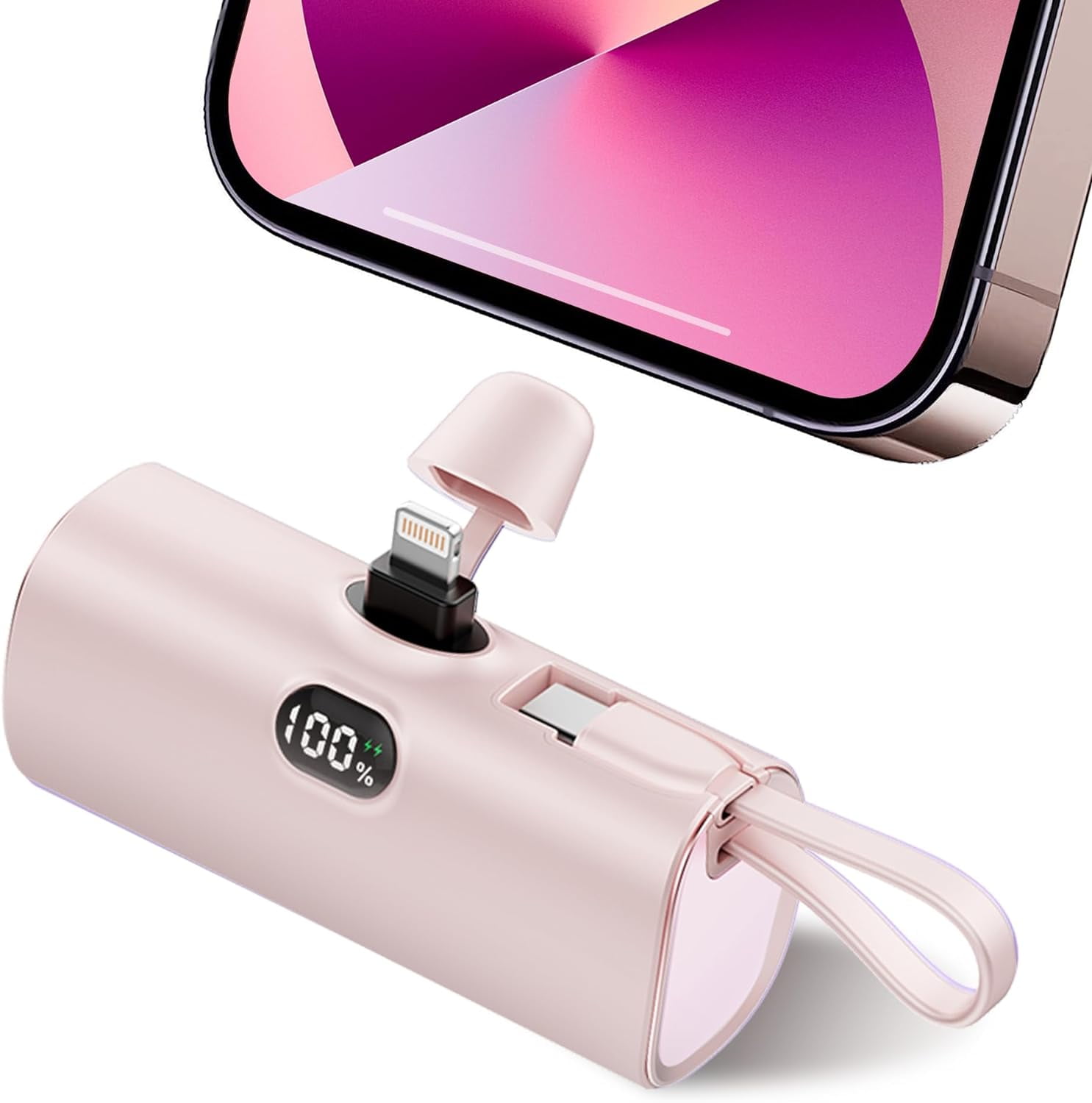 Phone Charger Mini Power Bank Small External Battery Pack, 50000mAh