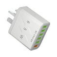thumbnail image 1 of Phone Charger USB Wall Charger,6-Port Fast Charging Block with Smart Temperature Control,Universal Phone Charger Compatible with All Smartphones,Adapters (White), 1 of 6