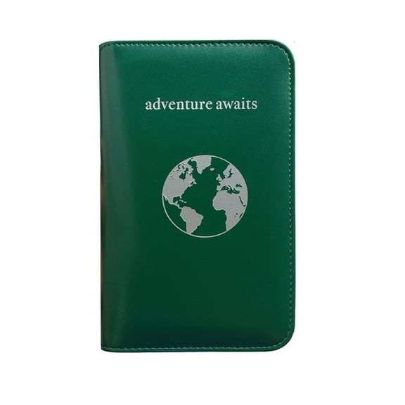 Phone Charging Passport Holder – Fast Charging Power Bank, RFID Blocking Travel Wallet, 13 Variations, Travel Accessories (Emerald)