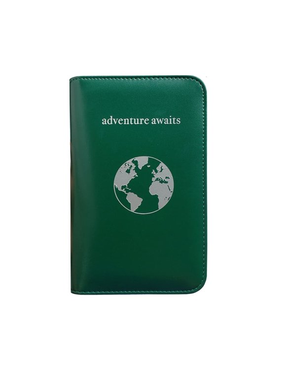 Phone Charging Passport Holder – Fast Charging Power Bank, RFID Blocking Travel Wallet, 13 Variations, Travel Accessories (Emerald)