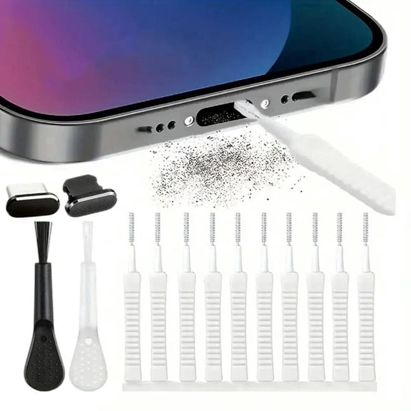 Phone Charging Port Cleaning Tool Kit - Portable Maintenance Set for iPhone & Android Camera Cleaner