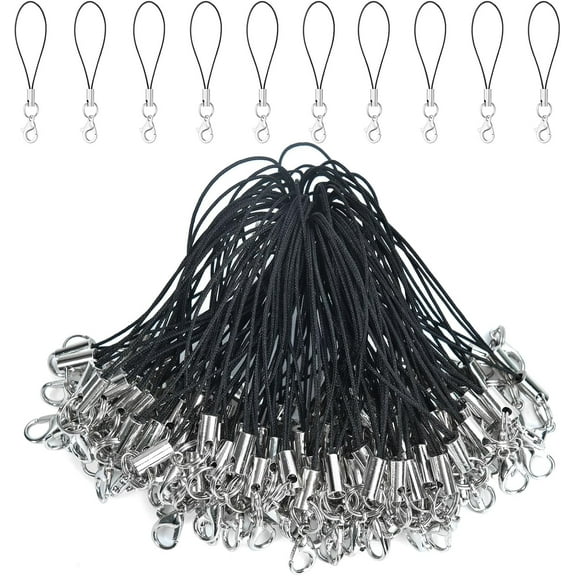 Phone Charms Strap with Lobster Clasp Cords Lanyard Straps,Lariat Lanyard Charms Wrist Clasps Cords for Cell Phone USB Keychains DIY Jewelry Accessories