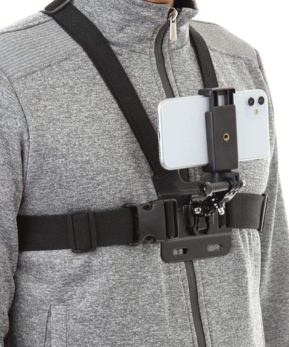 Phone Chest Mount for POV Cell Phone Chest Harness Strap Compatible