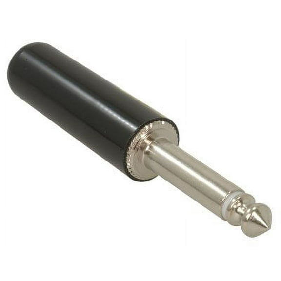 Phone Connectors 2 COND 1/4" BLK (1 piece) - 250-SWI