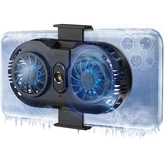 Phone Cooler, Cellphone Radiator with Semi-Conductor Cooling Chip, Mobile Phones with a Width of 6 to 8 cm for Live Streaming, Outdoor Vlog, Mobile Gaming.