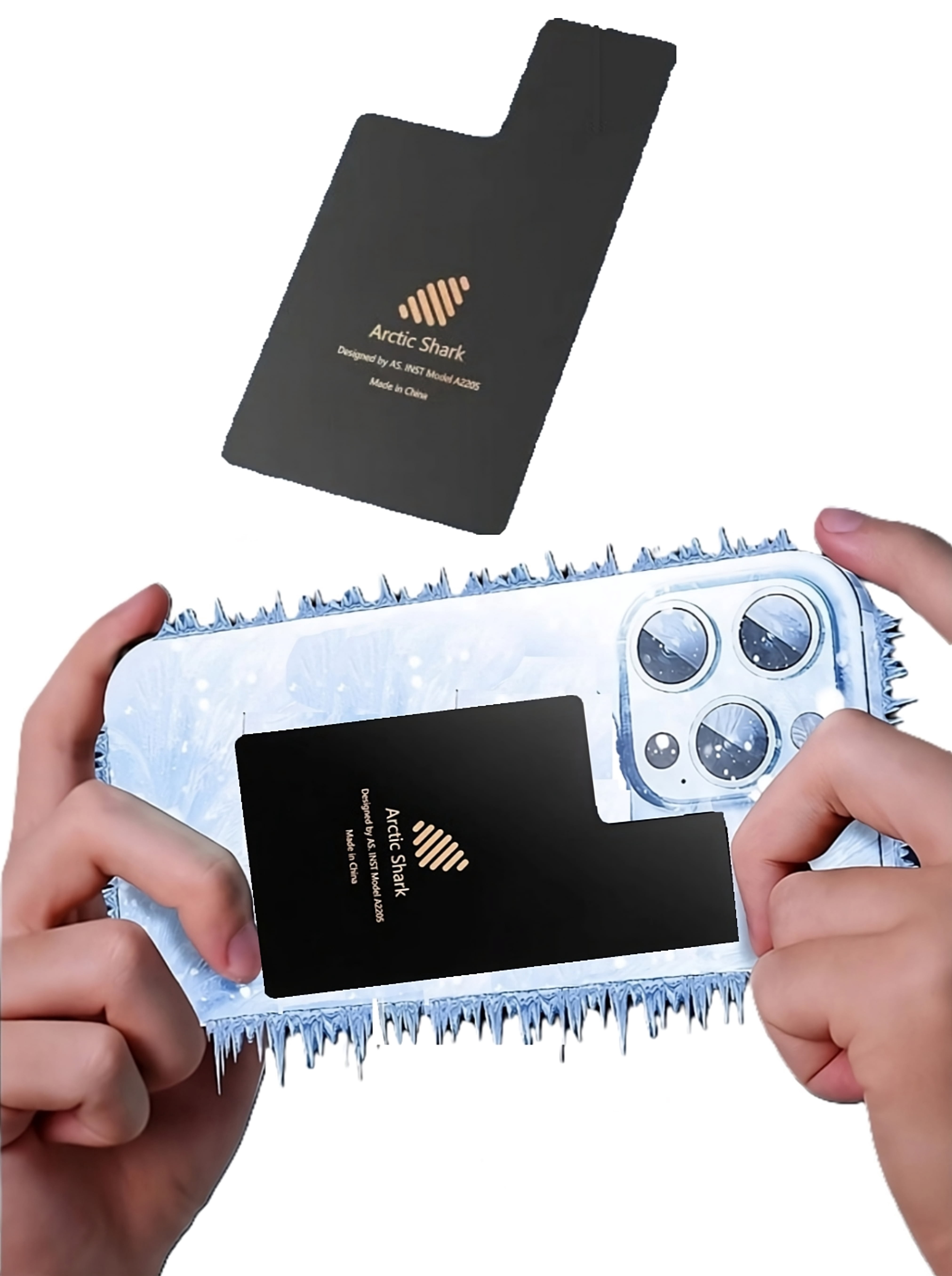 Phone Cooling Plate & Heatsink Pad – Advanced Thermal Dissipation for Gaming & Streaming Enhanced Heat Absorption Radiator Fan Ready Compatible with iPhone & Smartphones with Left-Positioned Cameras