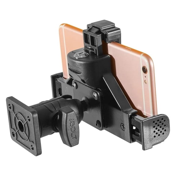 Phone Dockn Lock Incred AMPS w/ 2 inch Single Socket Arm Locking Drill Base Mount for Smartphones- Great for Trucks, ELDs, Wall Mounting, Sprinter , etc.