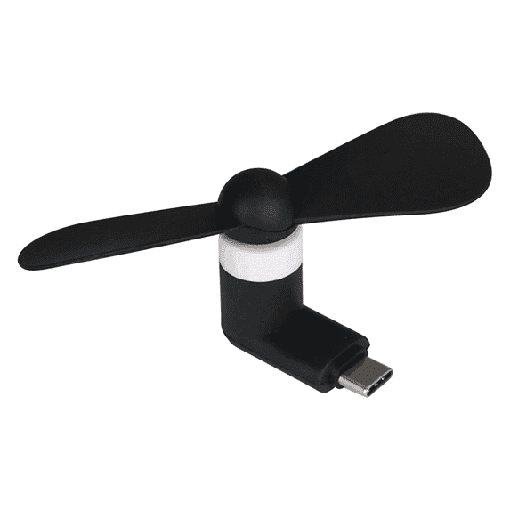 Phone Fan,Mini Usb Cooling Hand Fans Portable Cell Phone Fan Small Personal Travel Pocket Fans Summer Gadgets Black