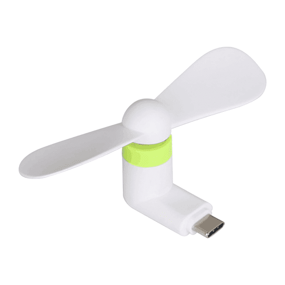 Phone Fan,Mini Usb Cooling Hand Fans Portable Cell Phone Fan Small Personal Travel Pocket Fans Summer Gadgets White