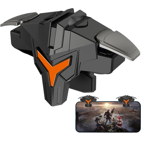 Phone Game Controller - Mobile Speed Adjustable Fire Triggers Buttons | Constant Touch Fire Triggers with Pulse Models Chip, Ultra Sensitive Game Controller for Travel Home Paperp