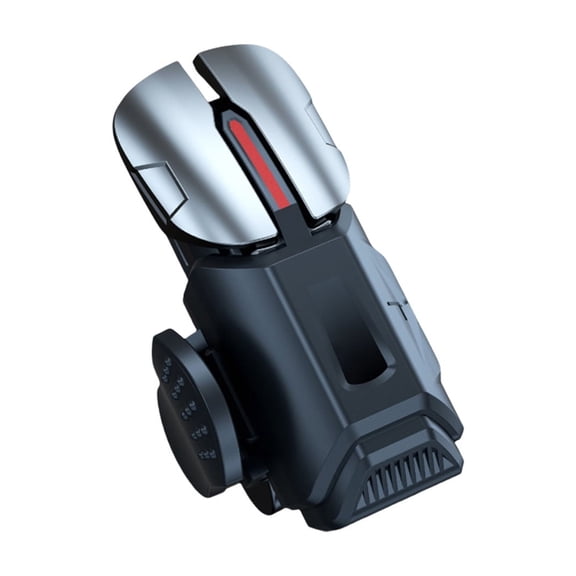 Phone Game Controller with 6-Finger Buttons & Joystick - Quick Fire-Triggers for Mobile Gaming - Ergonomic Grip Design