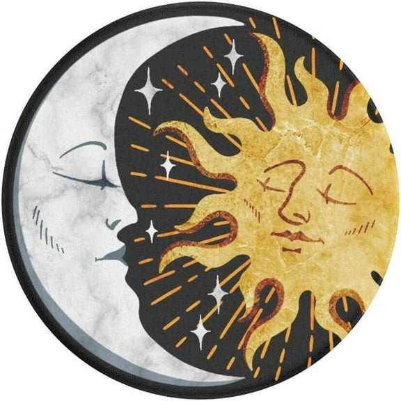 Phone Grip Socket For Phone holding, Expanding Kickstand Phone Grip - Sun and Moon