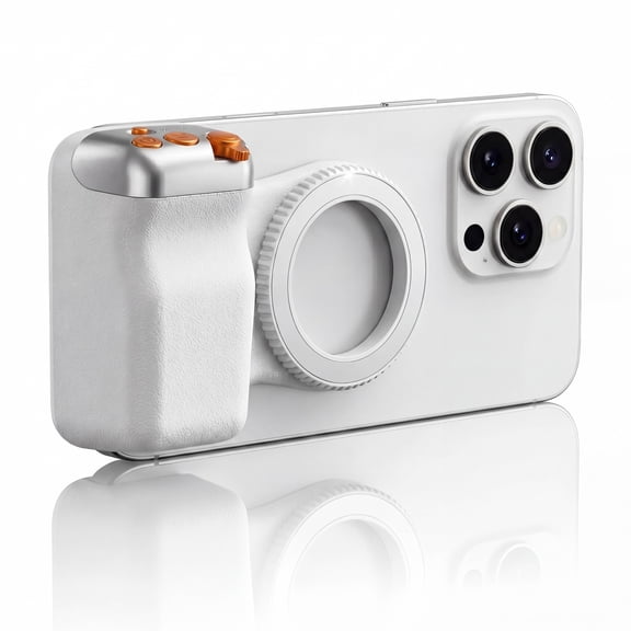 Magnetic Phone Camera Grip - Wireless Phone Camera Holder No Need App Support iOS & Android, Creator Kit for Selfies/Photography/TikTok/Video