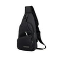 thumbnail image 1 of Phone Hand Strap Bag Crossbody Backpack 31x17x5cm with Usb & Headphone Hole Multipurpose Backpack with Chest Strap, 1 of 6