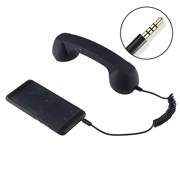 Phone Handset Universal, Type-C and 3.5mm Retro Telephone Receiver, HD Audio for Smartphones, 1pc