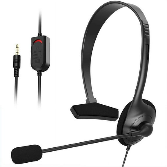 Phone Headset with Noise Canceling Mic and Mute Switch Ultra Comfort Telephone Headset for Customer Service Office