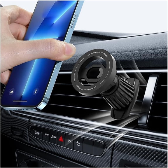 Phone Holder,  360? Rotation Adjustable  Phone Mount Changer with Clip, Automotive Air Dashboard Vent Cellphone Holder,  for SUV RV  (Black)