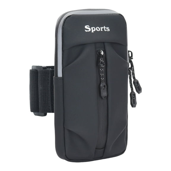 Taotanxi Phone Holder Arm Bands, Small Crossbody Shoulder Holsters Bag with Arm Band, Fits All Cell Phones, Use for Running, Walking, Hiking & Biking (Plus Size Black)