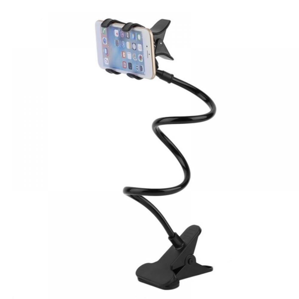 Phone Holder Bed Gooseneck Mount Cell Phone Clamp Clip for Desk, Flexible Lazy Long Arm