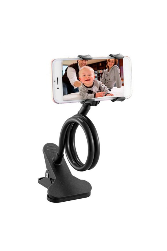 Phone Holder Bed Gooseneck Mount，Flexible Arm 360 Mount Clip Bracket Clamp Stand for Cell Phone XS Max XR X 8 7 6 Plus 5 4, Samsung S10 S9 S8 S7 S6