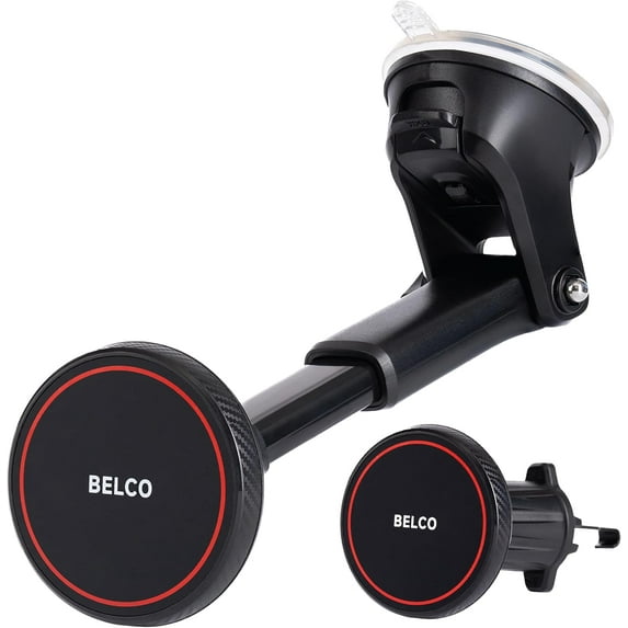 Phone Holder for Car – Suction Cup Phone Mount with Adjustable Rotating Arm and Lock Mechanism for Dashboard, Windshield, Air Vent – Compatible with iPhone and Android