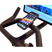 Phone Holder Compatible with Peloton Bike & Bike Plus - Secure Fit and Easy One-Hand Operation - 360 Degree Rotation - Mount for Stationary Exercise Bikes - Compatible with iPhone & Android Phones.