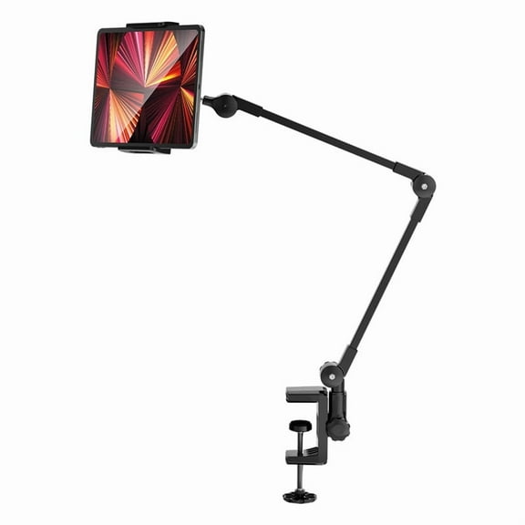 Phone Holder for Desk, Phone Holder for Bed with Adjustable Clamp Clip, Flexible Phone Stand Lazy Bracket Mount Long Arms Clamp for iPhone, Samsung, Google Pixel, Moto,1-tablet computers/iPads