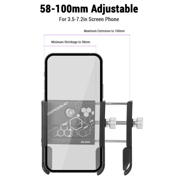 Phone Holder,Mobile Mobile Huiop Bike Mobile Mewmewcat Black