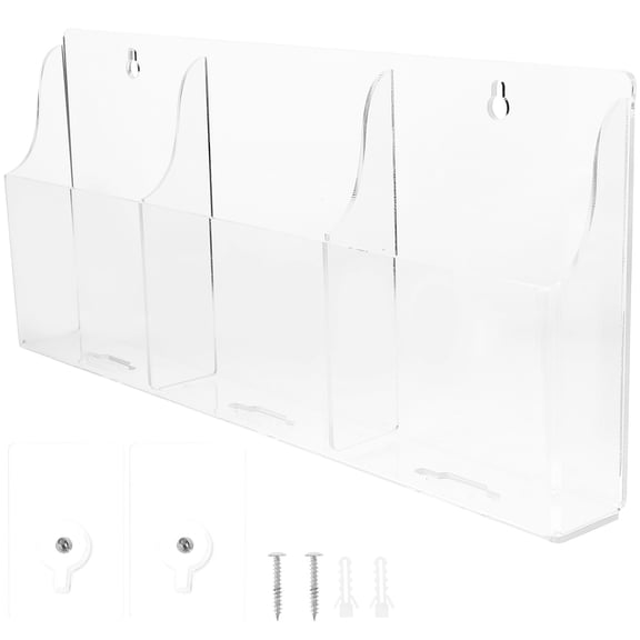 NIAIZEK Acrylic Remote Control Wall Organizer Storage Box Holder for Living Room and Office