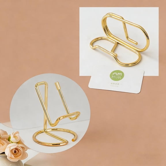 Phone Holder and Business Card Holder START MAKERS Phone Stand for Desk Metal Office Desk Accessories for Gift Desk Accessories for Women